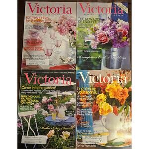 Vintage 2003 January March April May VICTORIA Romantic Living Magazine Lot of 4